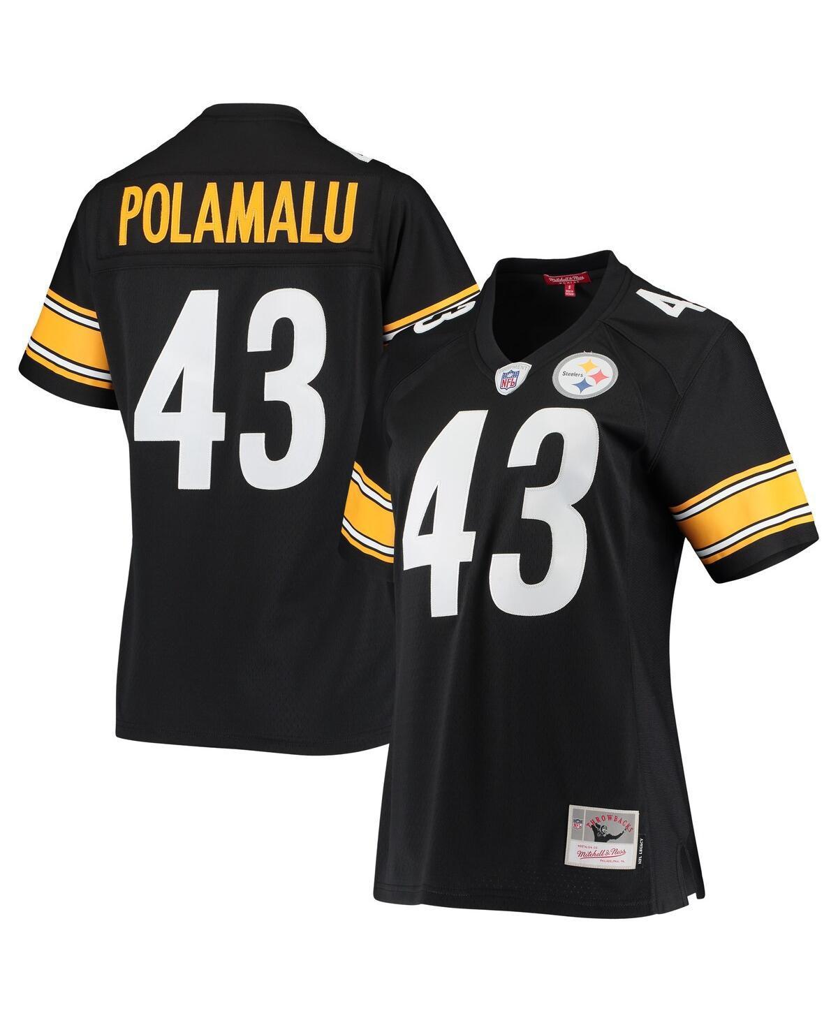 Womens Mitchell & Ness Troy Polamalu Pittsburgh Steelers Legacy Replica Team Jersey Product Image