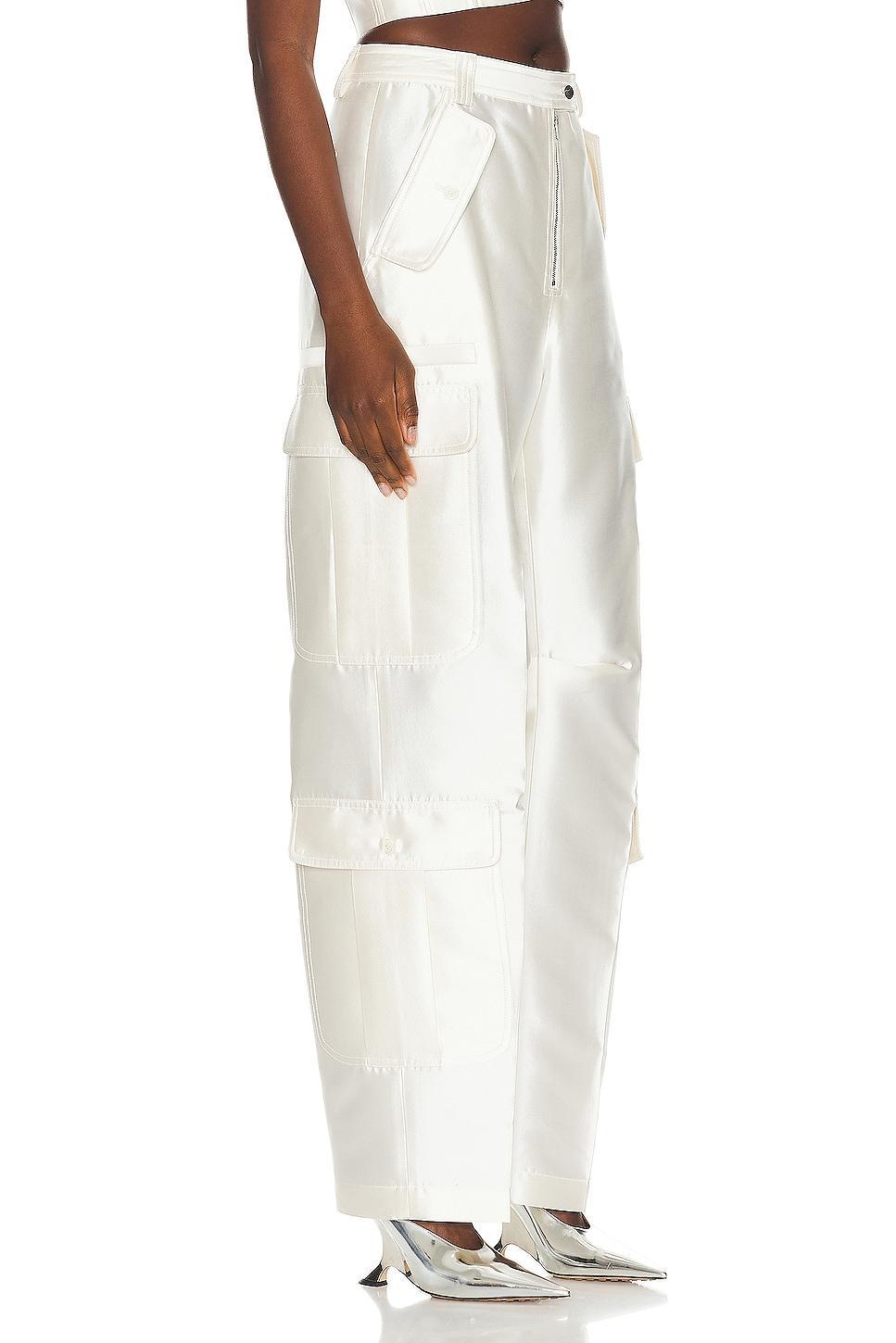 Christopher John Rogers Jumbo Cargo Pant Ivory. (also in ). Product Image