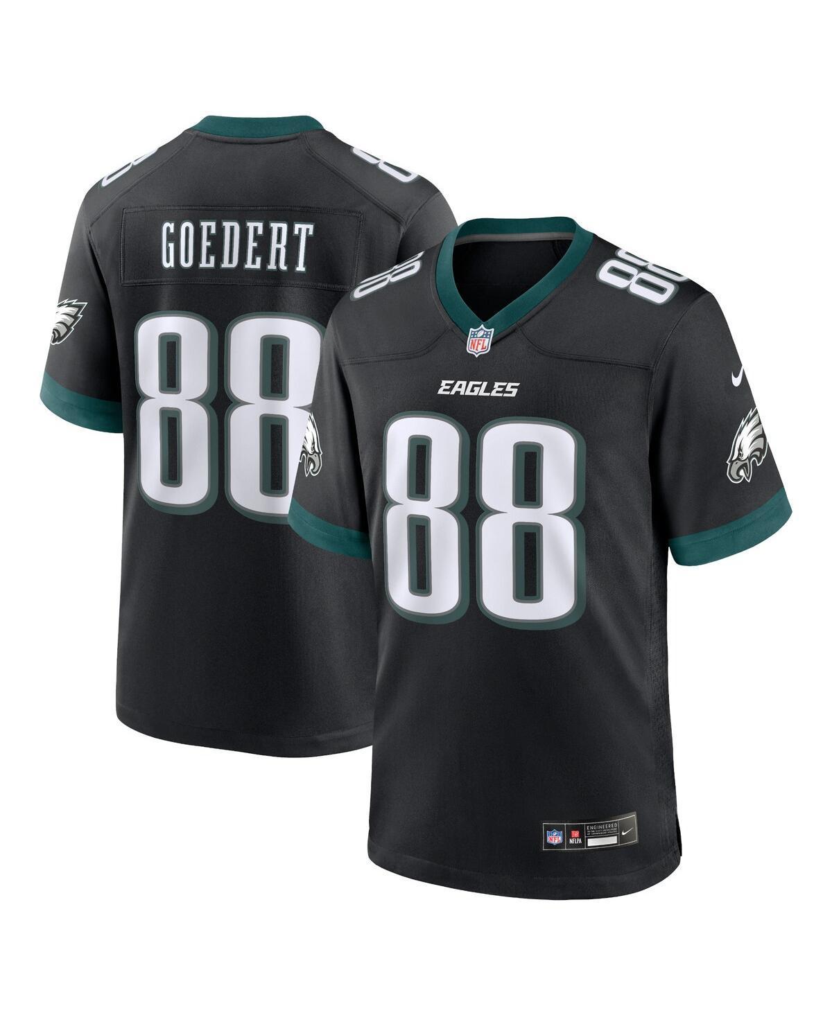 Nike Mens Dallas Goedert Philadelphia Eagles Alternate Game Jersey - Black Product Image