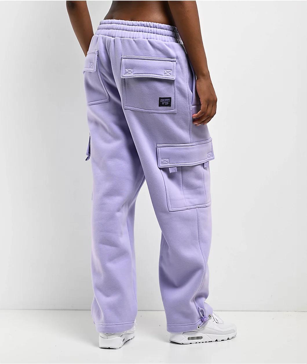 FB County Lavender Cargo Sweatpants Product Image