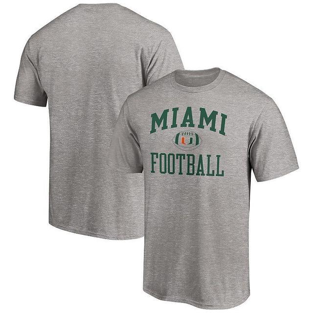 Mens Fanatics Branded Heathered Gray Miami Hurricanes First Sprint Team T-Shirt Product Image