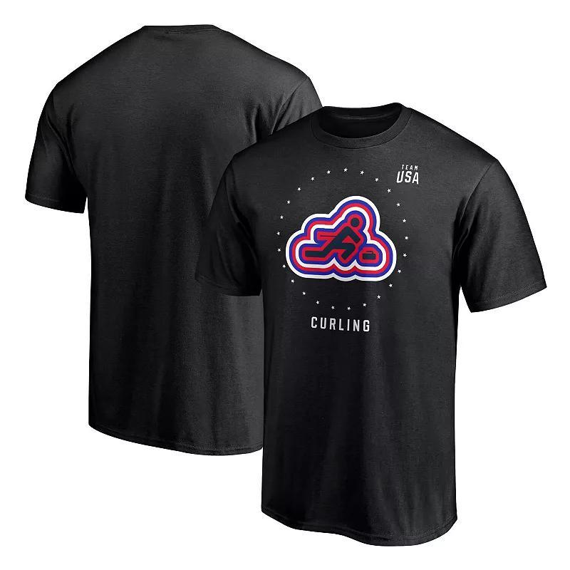 Mens Fanatics Branded Black Team USA Curling T-Shirt Product Image