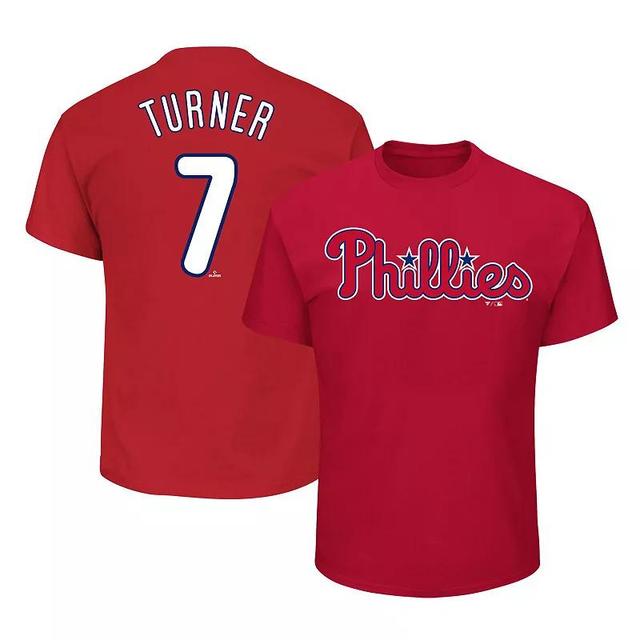 Mens Profile Trea Turner Philadelphia Phillies Big & Tall Name & Number T-Shirt Product Image