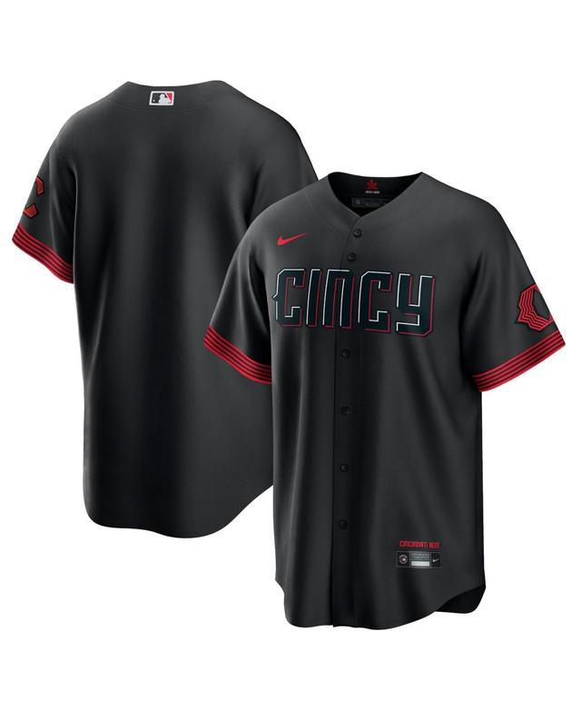 Mens Nike Black Cincinnati Reds 2023 City Connect Replica Jersey - Black Product Image