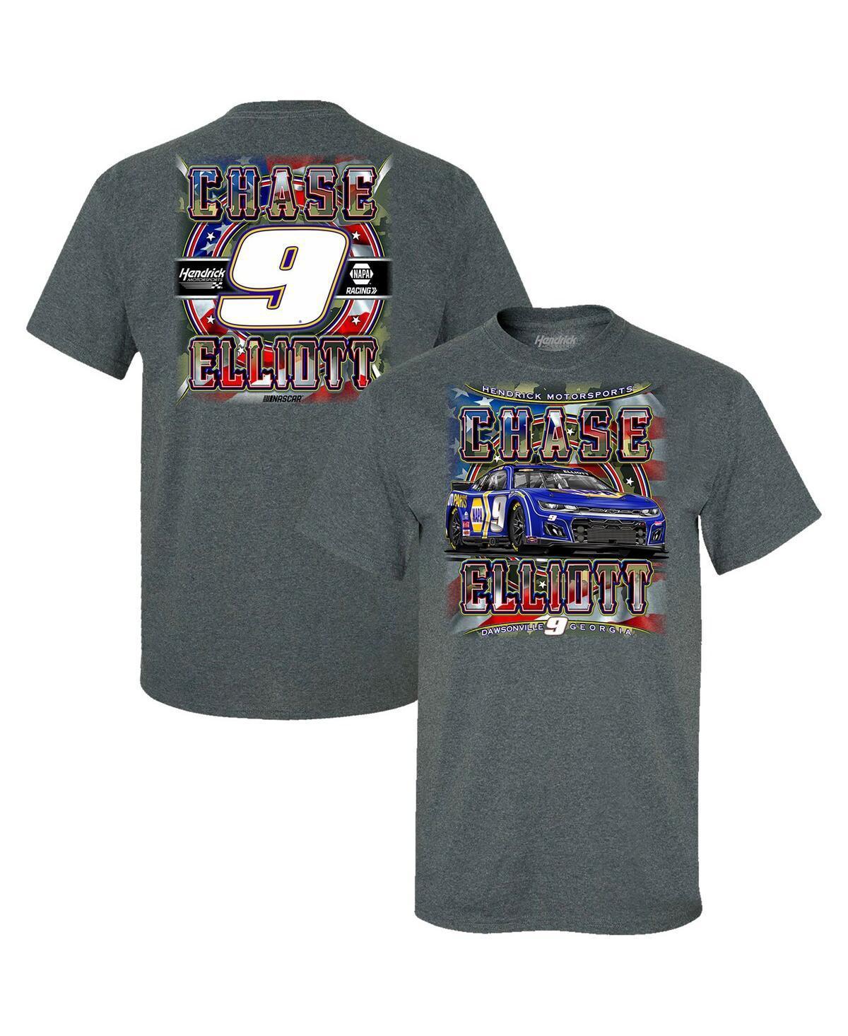 Mens Hendrick Motorsports Team Collection Heather Charcoal Chase Elliott Car T-shirt Product Image