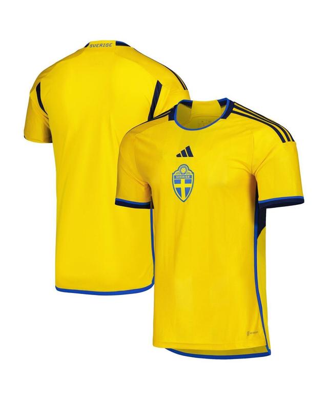 Mens adidas Yellow Sweden National Team 2022/23 Home Replica Jersey - Yellow Product Image