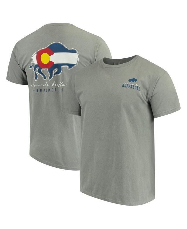 Mens Gray Colorado Buffaloes Local Comfort Color T-Shirt Product Image