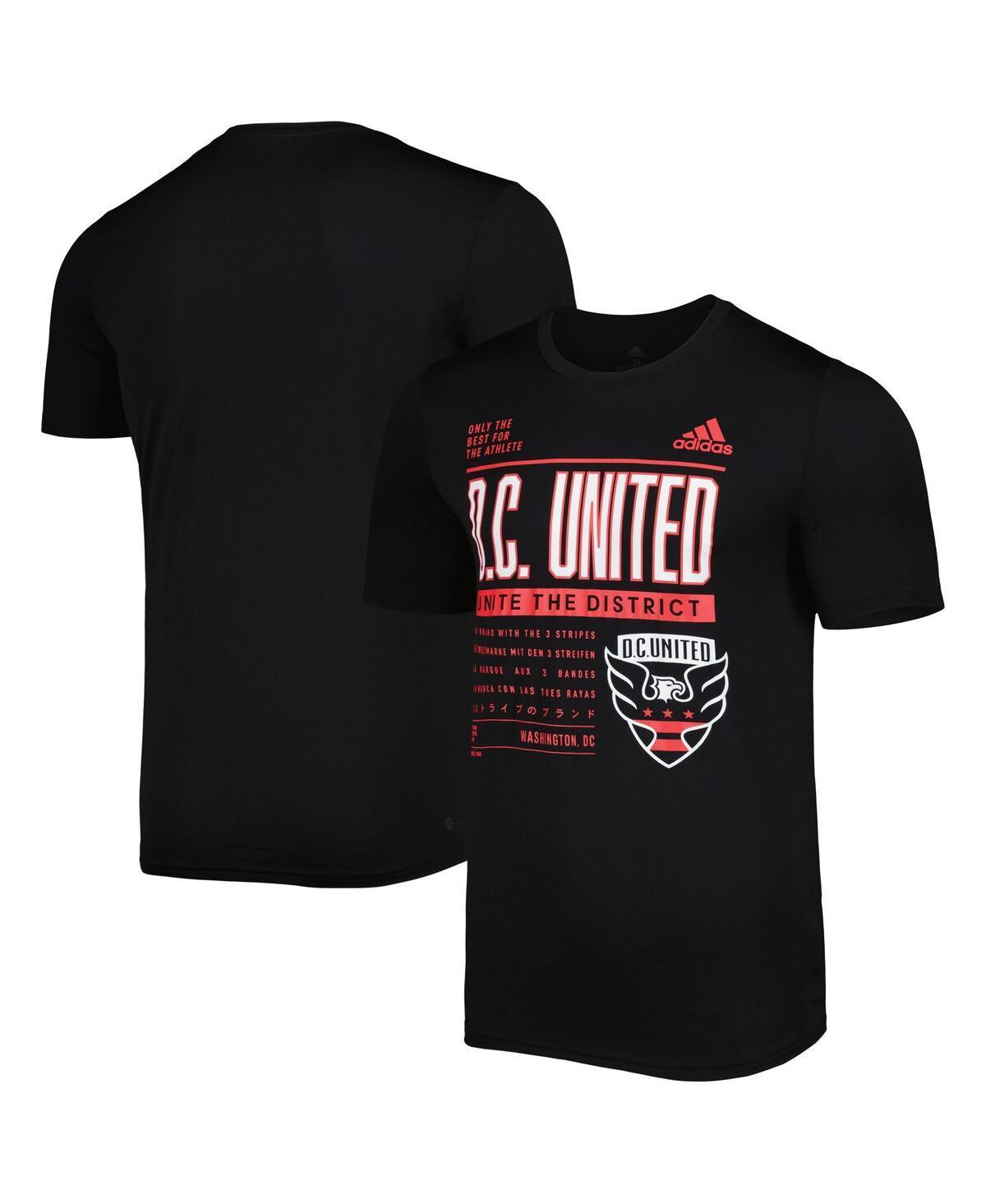 Mens adidas Black D.C. United Club DNA Performance T-Shirt Product Image