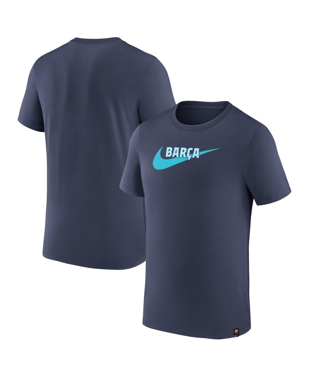 Mens Nike Blue Barcelona Swoosh T-Shirt Product Image