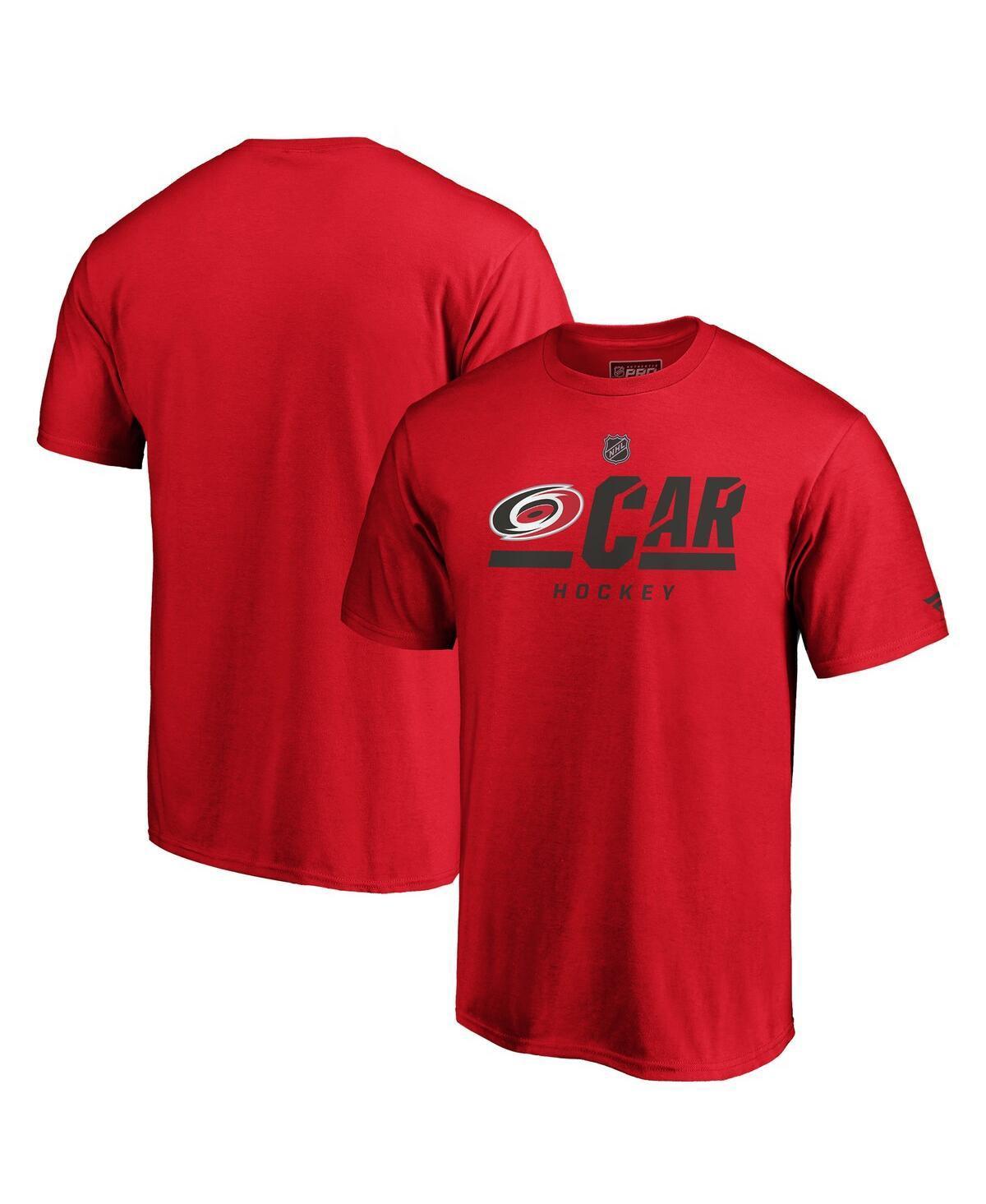 Mens Fanatics Branded Carolina Hurricanes Authentic Pro Core Secondary Logo T-Shirt Product Image