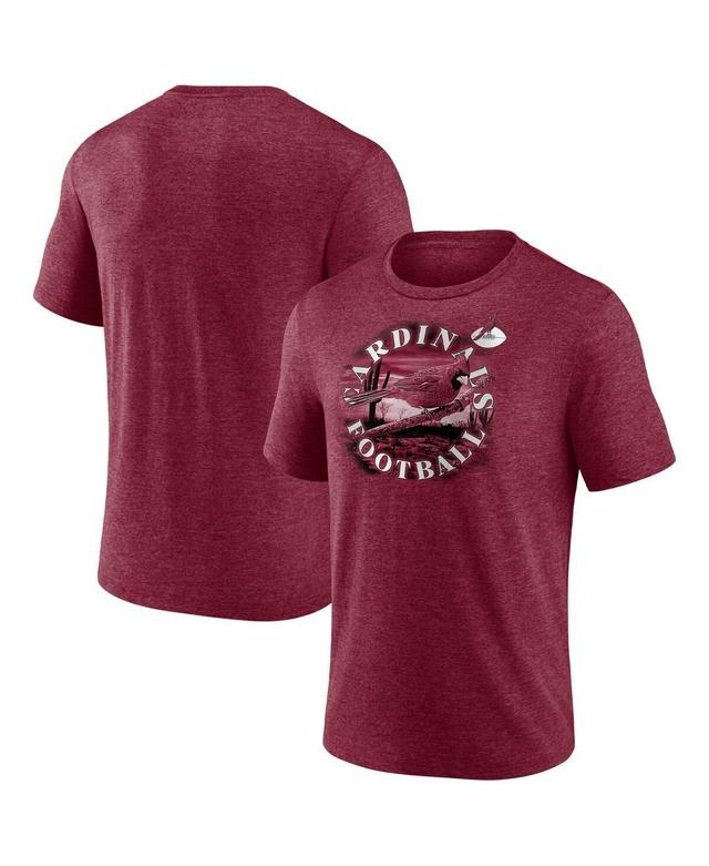 Mens Fanatics Heathered Cardinal Arizona Cardinals Sporting Chance T-shirt Product Image