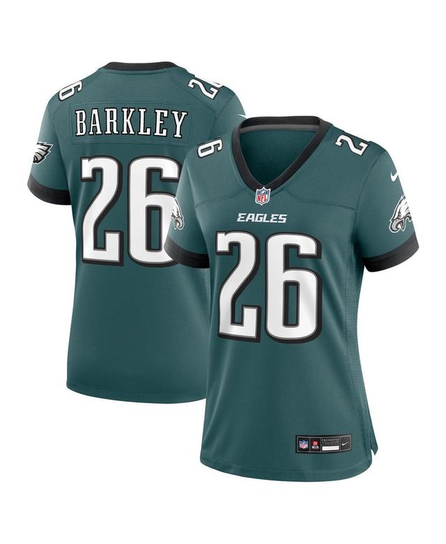 Nike Womens Saquon Barkley Midnight Philadelphia Eagles Game Player Jersey - Green Product Image