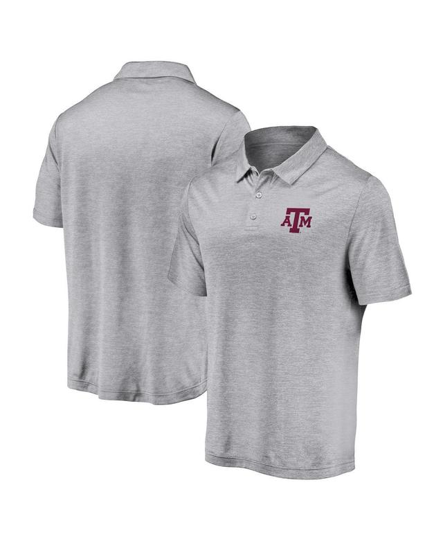 Mens Fanatics Gray Texas A&M Aggies Primary Logo Polo Shirt Product Image