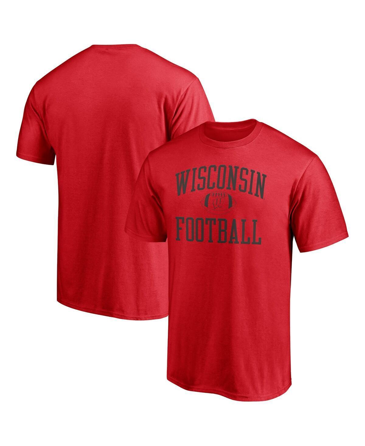 Mens Red Wisconsin Badgers First Sprint Team T-shirt Product Image