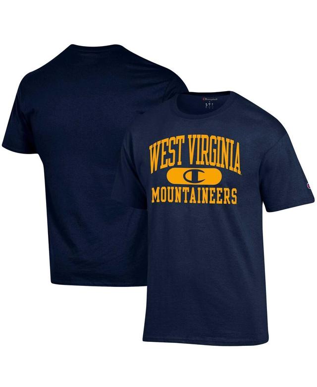 Mens Champion West Virginia Mountaineers Arch Pill T-Shirt Blue Product Image