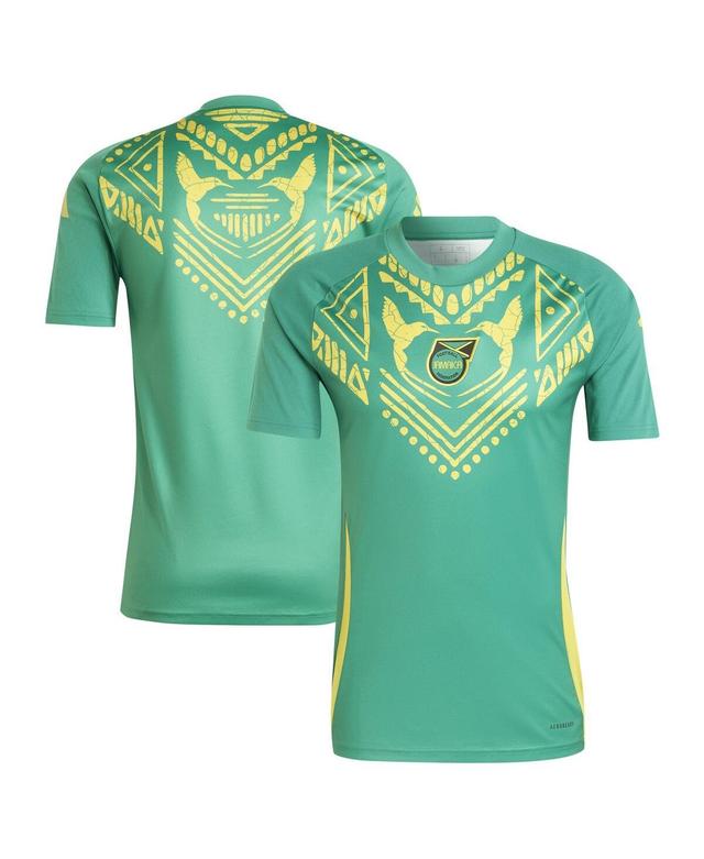 Adidas Mens Green Jamaica National Team 2024 Pre-Match Top - Green Product Image