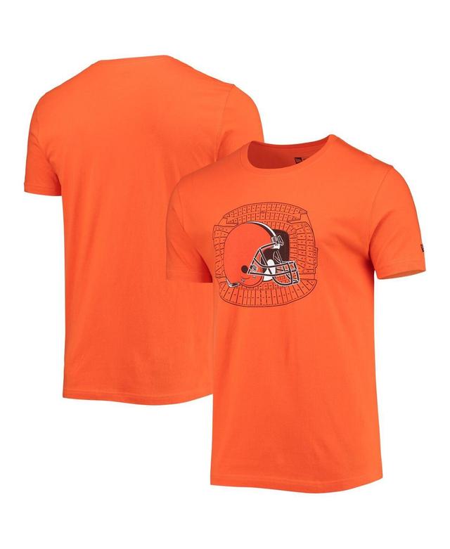 Mens New Era Orange Cleveland Browns Stadium T-shirt Product Image