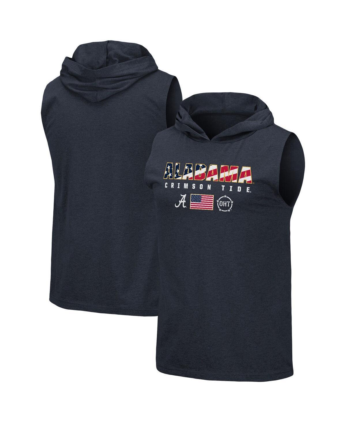 Mens Colosseum Alabama Crimson Tide OHT Military Appreciation Americana Hoodie Sleeveless T-Shirt Blue Product Image