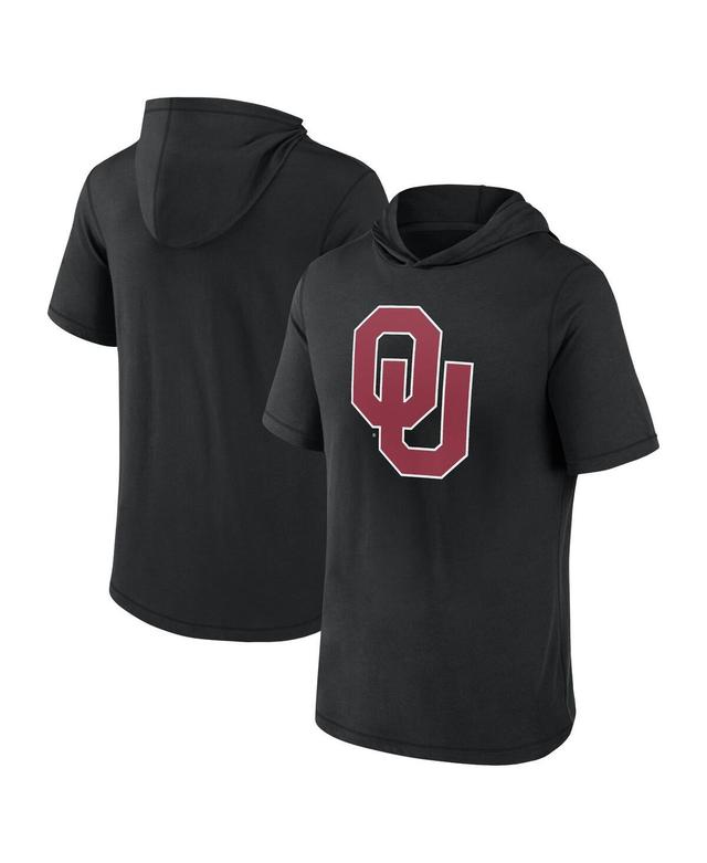 Mens Fanatics Black Oklahoma Sooners Primary Logo Hoodie T-shirt Product Image