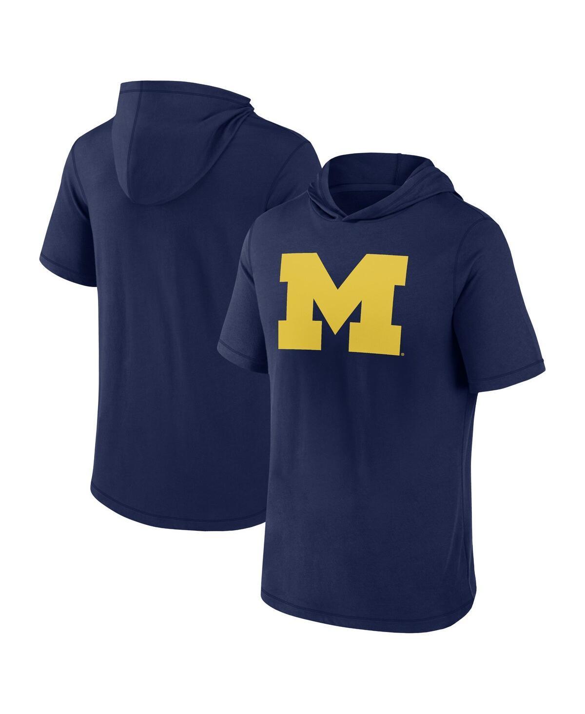 Mens Fanatics Navy Notre Dame Fighting Irish Primary Logo Hoodie T-shirt Product Image