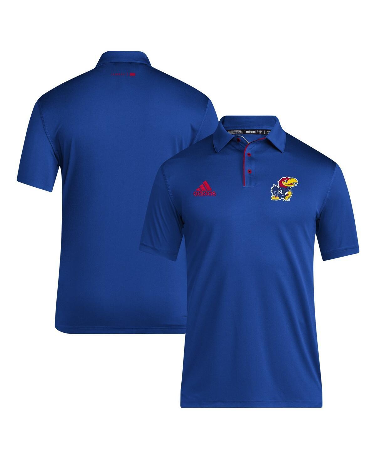 Adidas Mens Royal Kansas Jayhawks 2024 Coaches Aeroready Polo Product Image