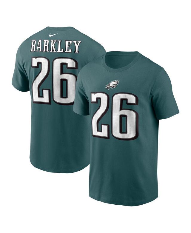 Mens Nike Saquon Barkley Midnight Philadelphia Eagles Player Name & Number T-Shirt Product Image