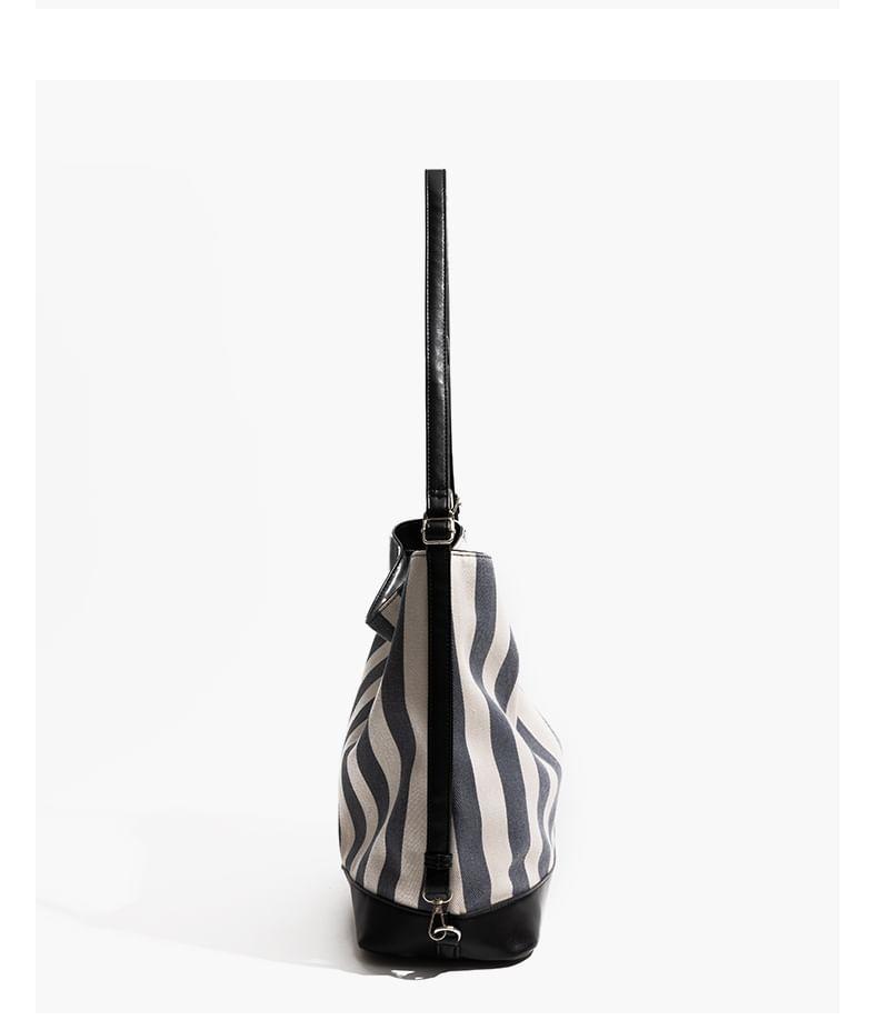 Striped Bucket Bag Product Image