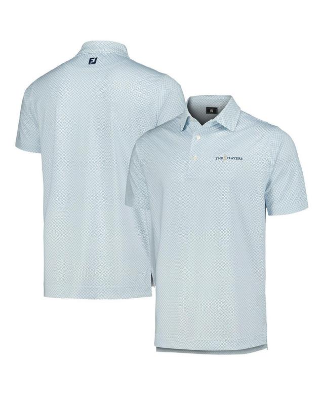 FootJoy Mens White The Players Dot Geo Print Lisle Polo Product Image