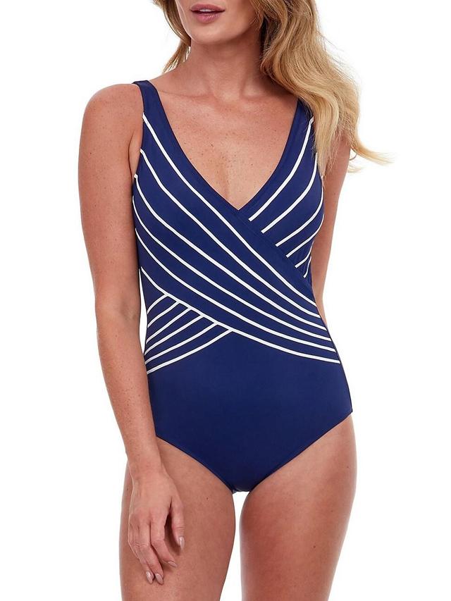 Womens Embrace Surplice One-Piece Swimsuit Product Image