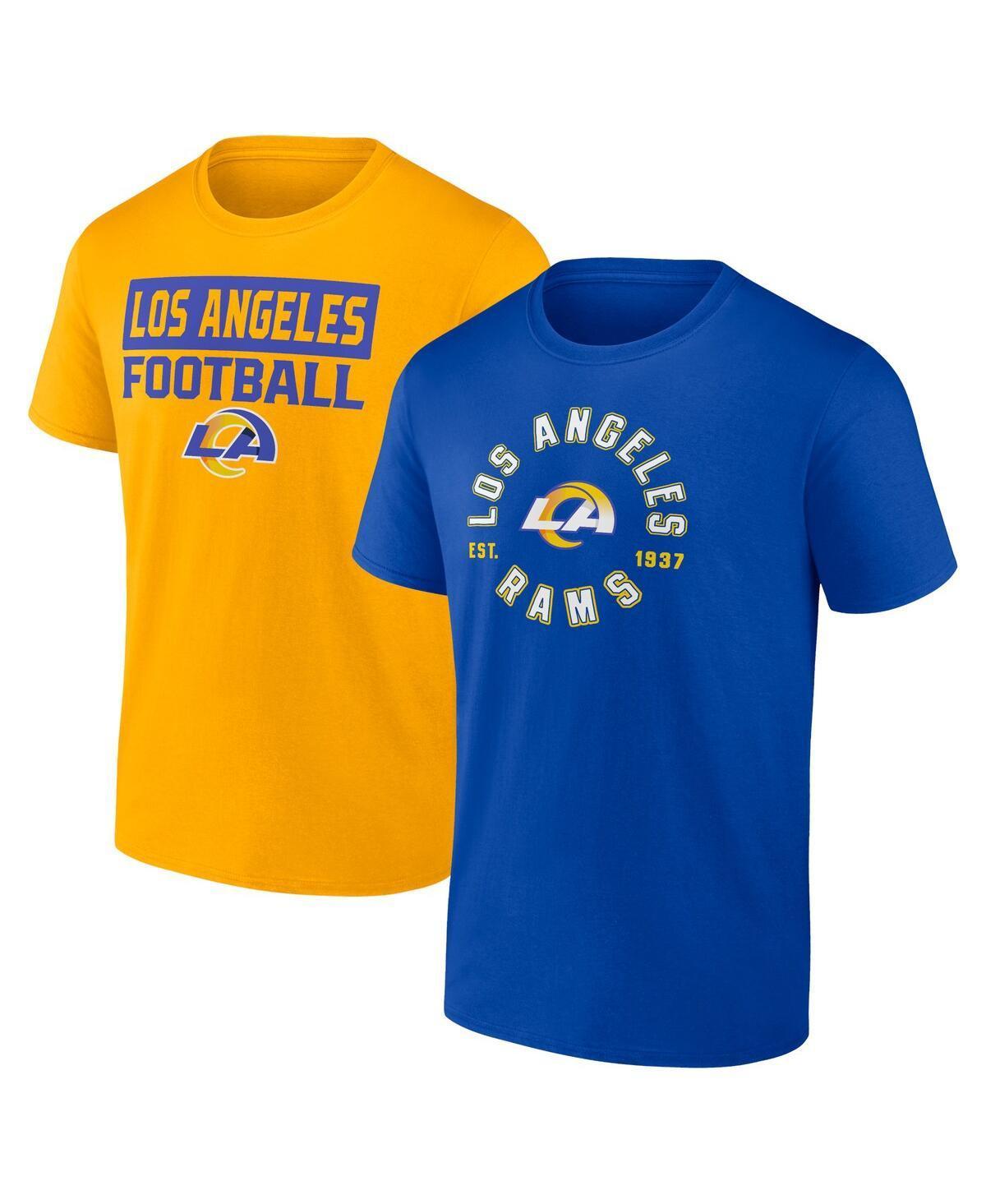 Fanatics Mens Los Angeles Rams Serve T-Shirt Combo Pack - Royal Product Image