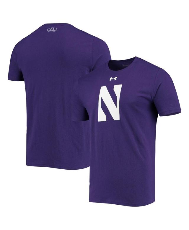 Mens Under Armour Purple Northwestern Wildcats School Logo Performance Cotton T-shirt Product Image