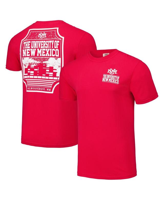 Image One Mens Cherry New Mexico Lobos Logo Campus Icon T-Shirt Product Image