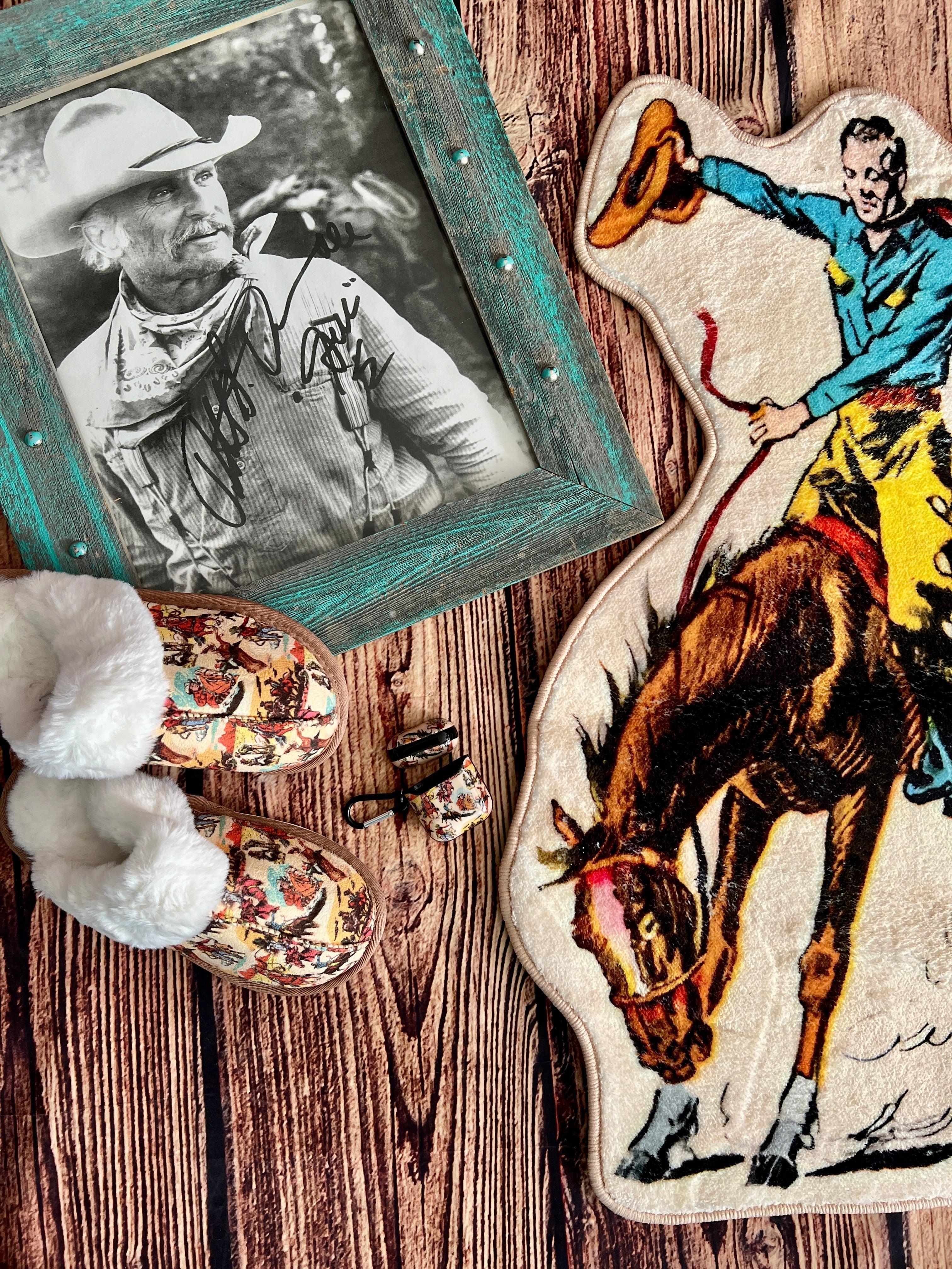 Cowboy Collage Slippers Product Image