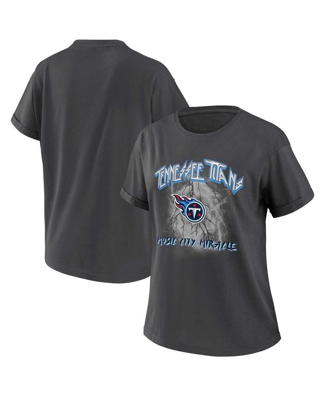 Womens Wear by Erin Andrews Charcoal Dallas Cowboys Boyfriend T-shirt Product Image