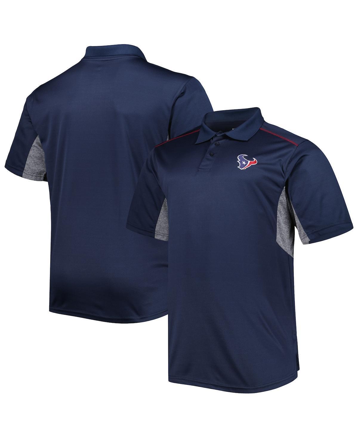 Mens Houston Texans Big & Tall Team Color Polo Blue Product Image