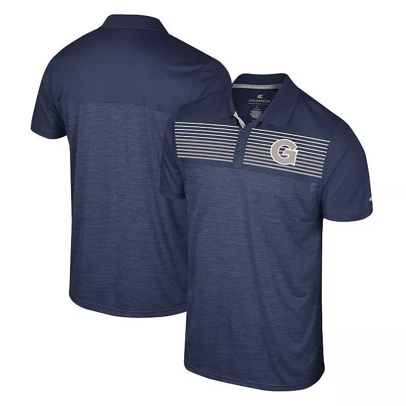 Mens Colosseum Royal Pitt Panthers Langmore Polo Product Image