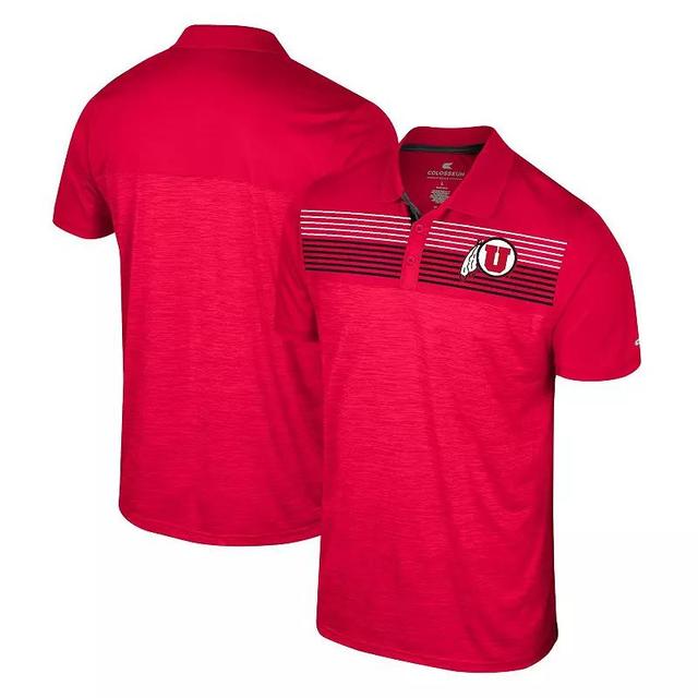 Mens Colosseum Crimson Indiana Hoosiers Big & Tall Langmore Polo Product Image