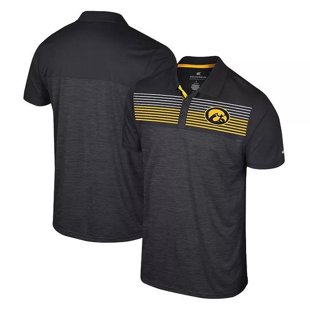 Mens Colosseum Black UCF Knights Langmore Polo Product Image