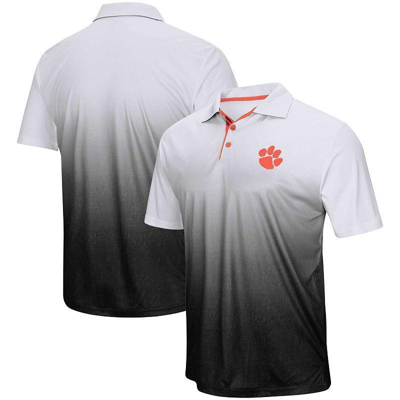 Mens Colosseum Gray Clemson Tigers Magic Team Logo Polo Product Image