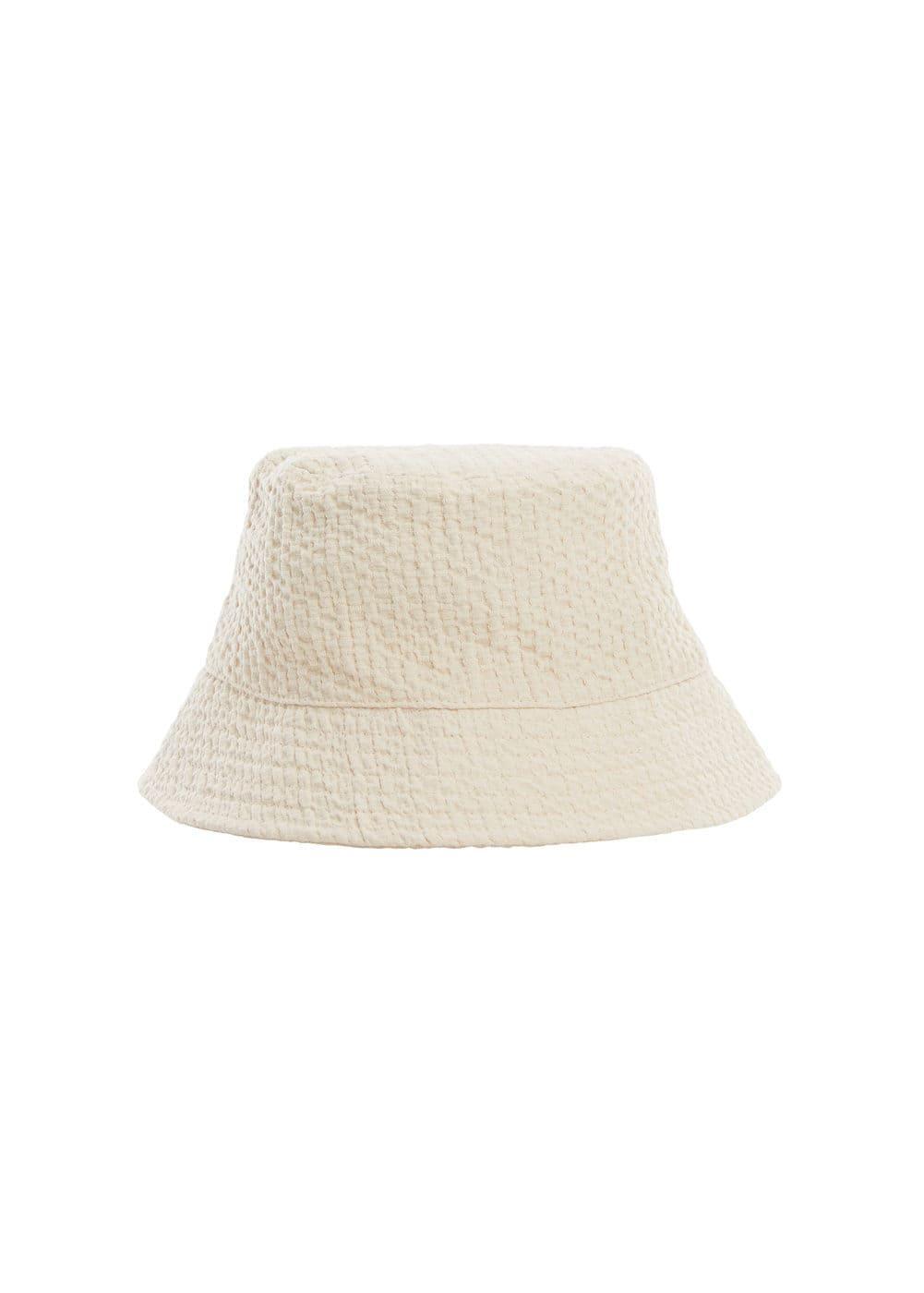 MANGO - Texture bucket hat - One size - Women Product Image