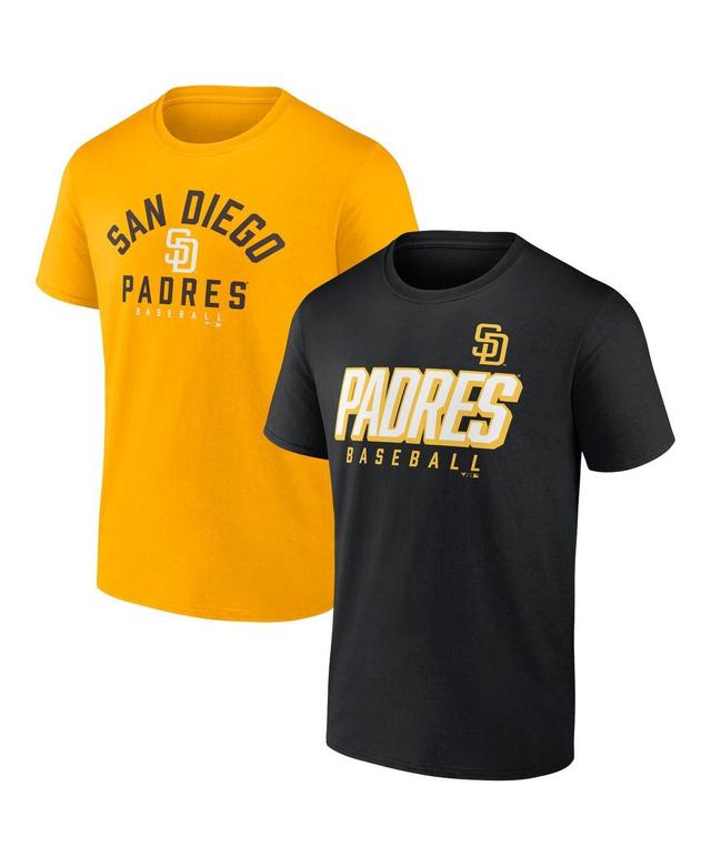 Mens Fanatics Black San Diego Padres Player Pack T-shirt Combo Set - Black Product Image