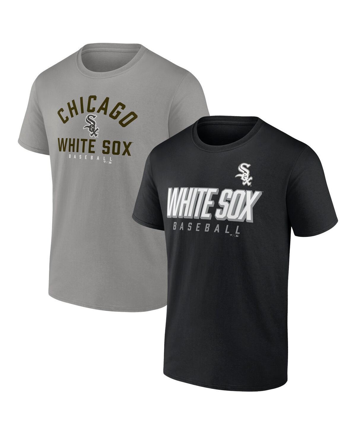 Mens Fanatics Branded Black/Gray Chicago White Sox Player Pack T-Shirt Combo Set Product Image