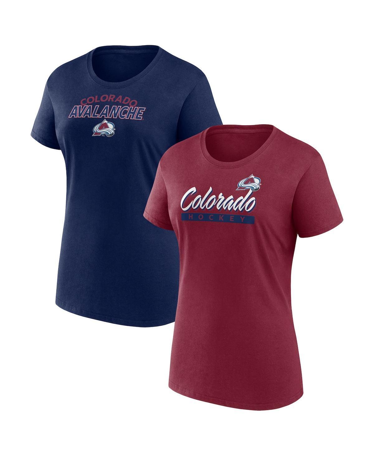 Womens Fanatics Colorado Avalanche Risk T-Shirt Combo Pack Product Image