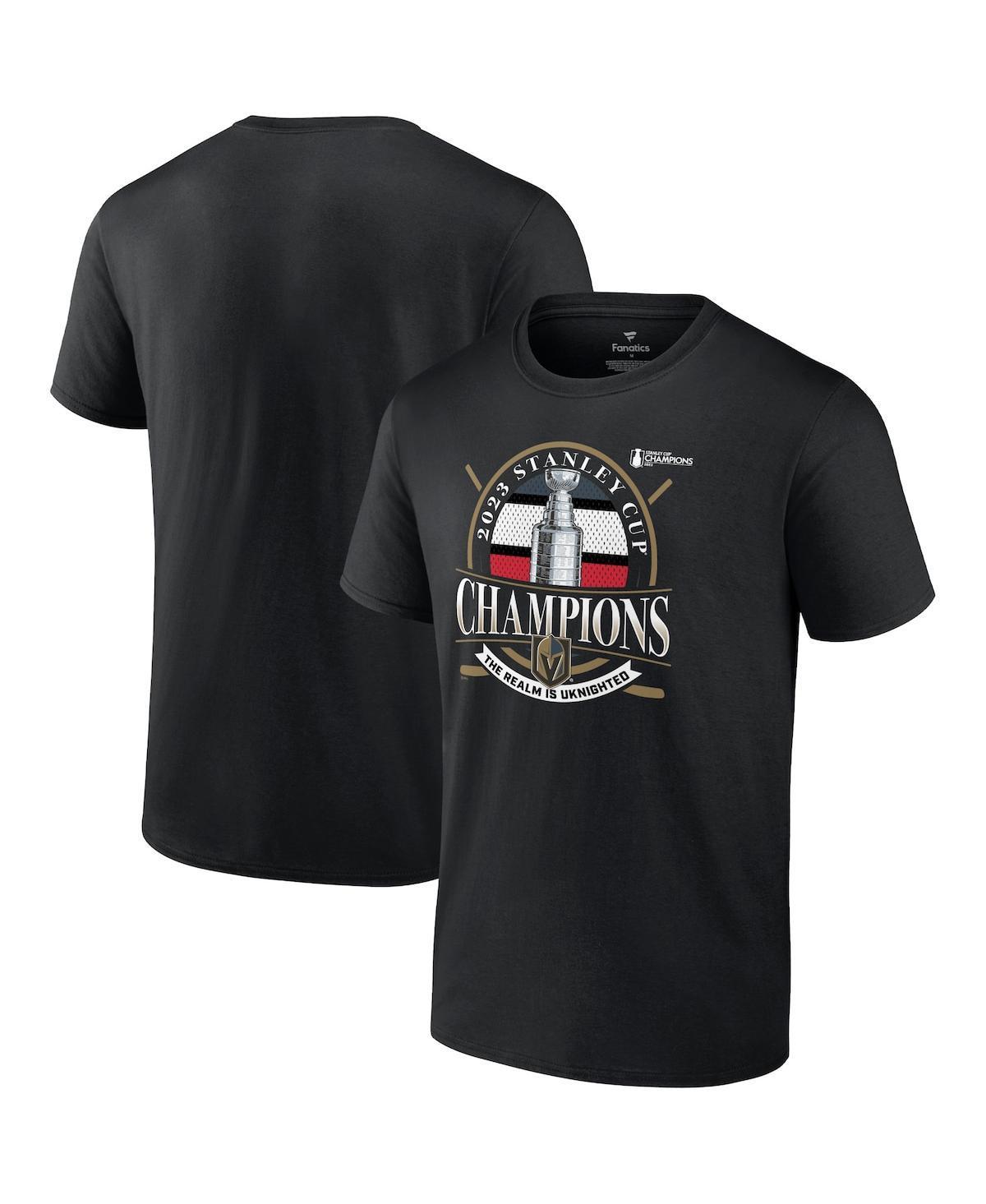 Mens Fanatics Black Vegas Golden Knights 2023 Stanley Cup Champions Rally Cry T-shirt Product Image