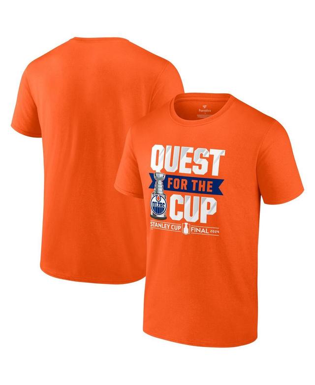 Mens Fanatics Orange Edmonton Oilers 2024 Stanley Cup Final Quest T-Shirt Product Image