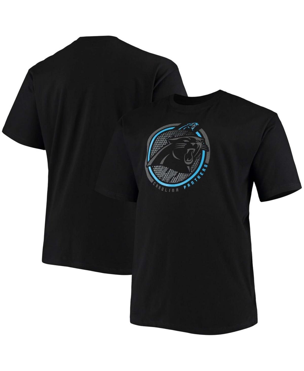 Mens Fanatics Branded Black Carolina Panthers Big & Tall Color Pop T-Shirt Product Image