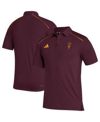 Mens adidas Maroon Arizona State Sun Devils Coaches AEROREADY Polo Product Image