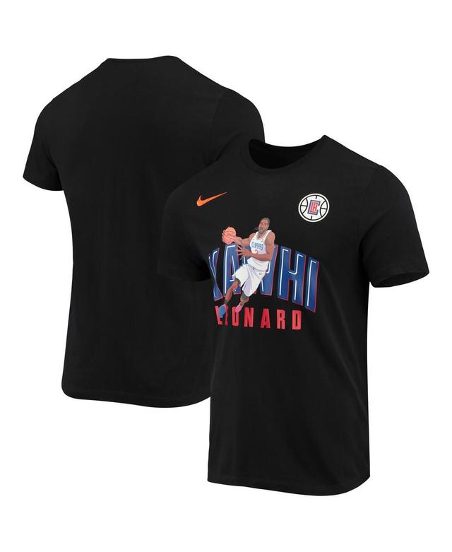 Mens Kawhi Leonard Black La Clippers Hero Performance T-shirt Product Image