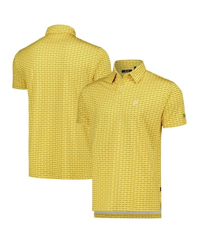 Mens Breezy Golf Yellow Wm Phoenix Open Have a Day Polo Shirt Product Image