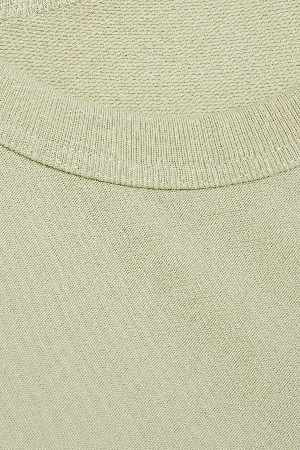 French Cotton-terry Sweatshirt In Light Green Product Image